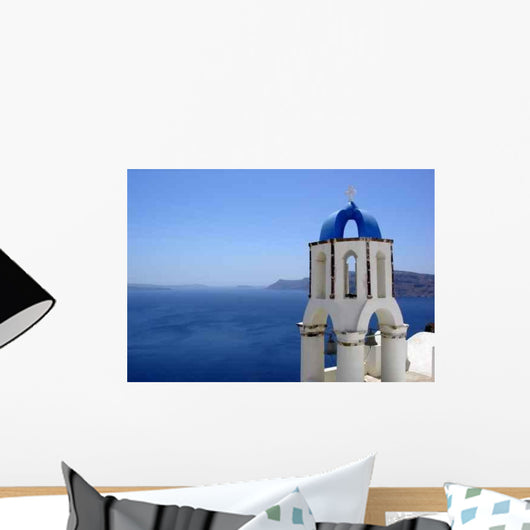 Santorini Church Bell Tower Wall Decal