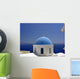 Santorini Blue Dome Church Wall Mural