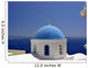 Santorini Blue Dome Church Wall Mural