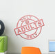 "Adults Only" Pink Icon Wall Decal