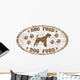Dog Food Rubber Stamp Wall Decal