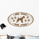 Dog Food Rubber Stamp Wall Decal