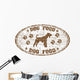 Dog Food Rubber Stamp Wall Decal