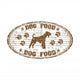 Dog Food Rubber Stamp Wall Decal