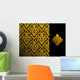 Seamless Floral Pattern Wall Decal Design 1
