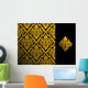 Seamless Floral Pattern Wall Decal Design 1