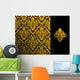 Seamless Floral Pattern Wall Decal Design 1