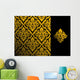 Seamless Floral Pattern Wall Decal Design 1
