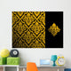 Seamless Floral Pattern Wall Decal Design 1