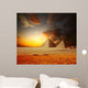Sunrise Egyptian Pyramids Wall Decal
