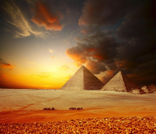 Sunrise Egyptian Pyramids Wall Decal