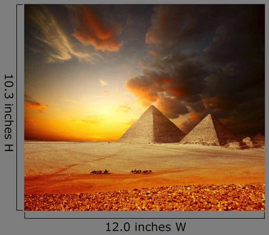 Sunrise Egyptian Pyramids Wall Decal
