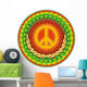 Colorful Psychedelic Hippie Emblem