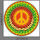 Colorful Psychedelic Hippie Emblem