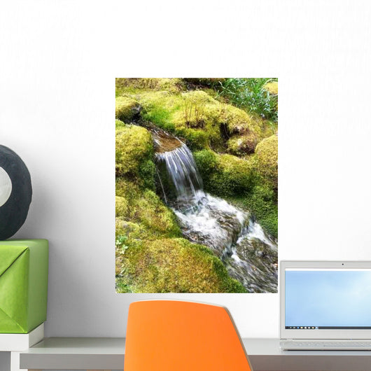 Waterfall Japanese Garden Wall Decal