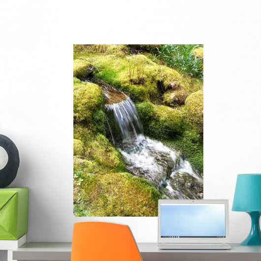Waterfall Japanese Garden Wall Decal