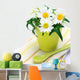 Ivy and White Flower Wall Mural