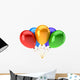 Party balloons colorful red orange green cyan blue decoration Wall Decal