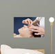 Massage Pinch Eyebrows Wall Mural