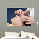 Massage Pinch Eyebrows Wall Mural