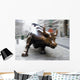 Wall Street Bull Wall Mural