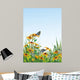 Beautiful Blooming Meadow with Wall Decal