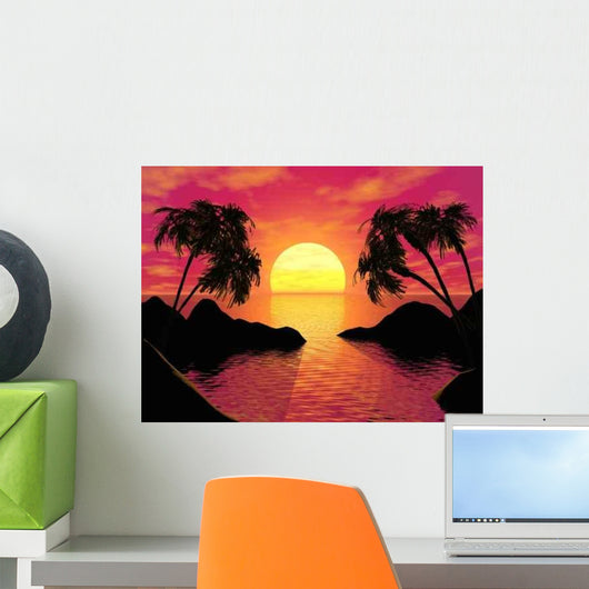 Sunset Wall Decal Design 1