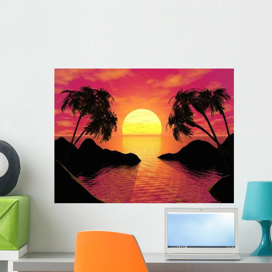 Sunset Wall Decal Design 1
