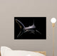Shark Black Wall Mural