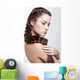 girl with creative hair-do Wall Decal