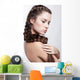 girl with creative hair-do Wall Decal