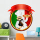 Chef Pizza Vector Wall Decal