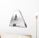 3D Metal Letter Wall Decal