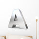3D Metal Letter Wall Decal