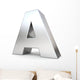 3D Metal Letter Wall Decal
