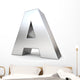 3D Metal Letter Wall Decal