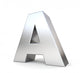 3d Metal Letter a Wall Decal