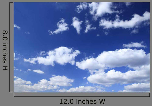 Blue Sky and White