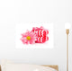 Pink Flower and Soap Wall Decal