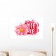 Pink Flower and Soap Wall Decal