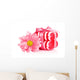Pink Flower and Soap Wall Decal