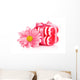 Pink Flower and Soap Wall Decal