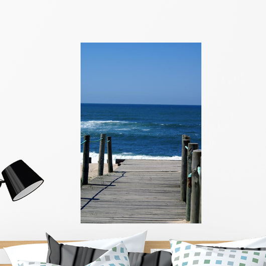 Pier to Beach Wall Mural