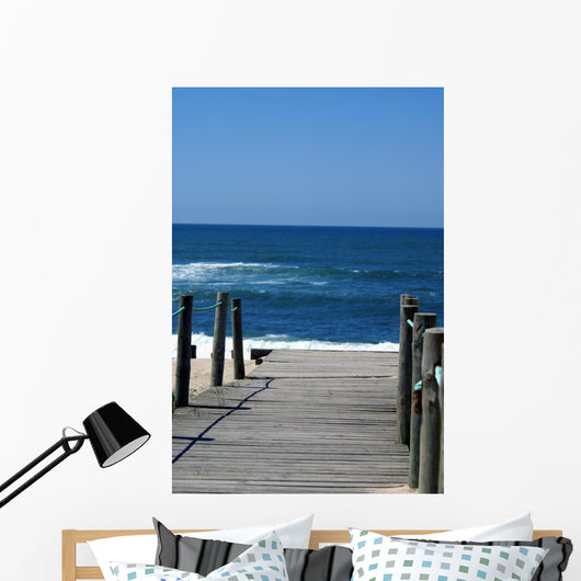 Pier to Beach Wall Mural