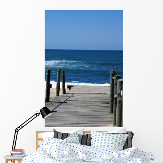 Pier to Beach Wall Mural
