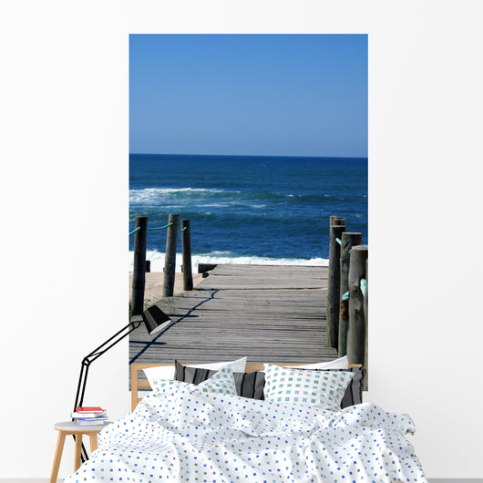 Pier to Beach Wall Mural