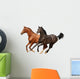 Gallop Horses Isolated Wall Decal