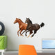 Gallop Horses Isolated Wall Decal