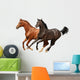 Gallop Horses Isolated Wall Decal