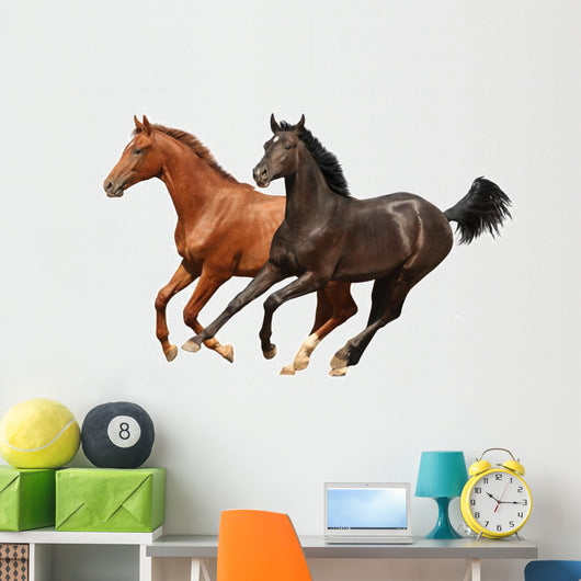 Gallop Horses Isolated Wall Decal
